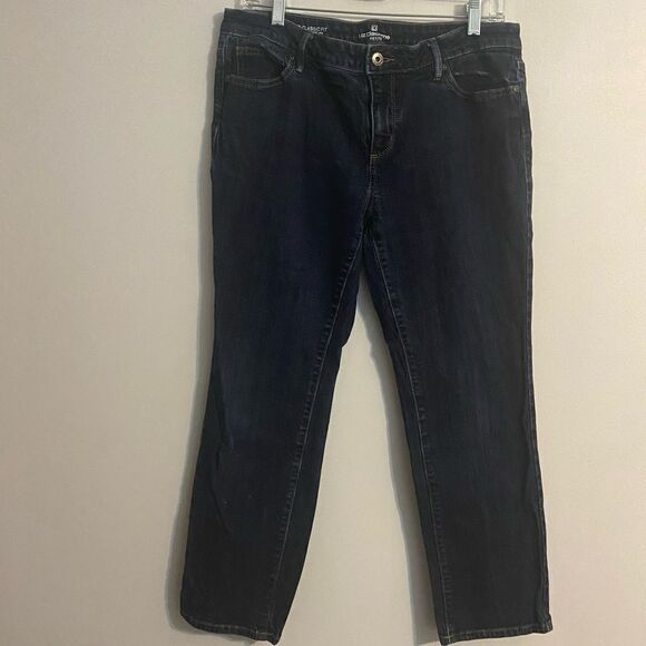Liz Claiborne Classic straight leg jeans, size 12P - Picture 1 of 3